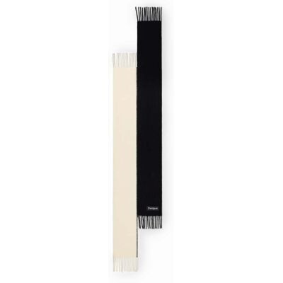 Desigual , Sciarpa asimmetrica bicolore, Poliestere, Nero, U BLACK U Desigual , Sciarpa asimmetrica bicolore, Poliestere, Nero, U BLACK U