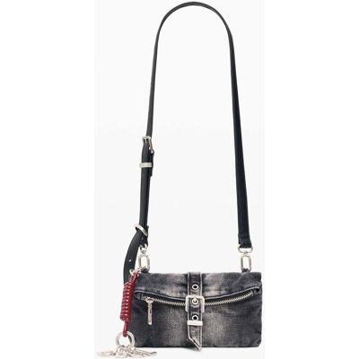 Desigual , Portamonete denim micro, Donna, Nero, U BLACK U Desigual , Portamonete denim micro, Donna, Nero, U BLACK U