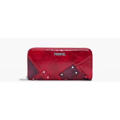 Desigual , portamonete grande snake, Donna, Poliuretano, Rosso, U RED U Desigual , portamonete grande snake, Donna, Poliuretano, Rosso, U RED U