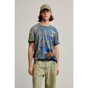 Desigual , maglietta stampata arty, Uomo, Cotone, Blu, M BLUE M Desigual , maglietta stampata arty, Uomo, Cotone, Blu, M BLUE M