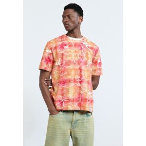 Desigual , T-shirt con stampa arty, Uomo, Cotone, Rosso, XL RED XL Desigual , T-shirt con stampa arty, Uomo, Cotone, Rosso, XL RED XL
