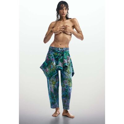 Desigual , pantalone jeans garden balloon, Donna, Cotone, Blu, 34 BLUE 34 Desigual , pantalone jeans garden balloon, Donna, Cotone, Blu, 34 BLUE 34