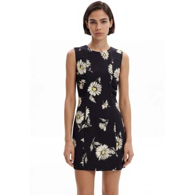 Desigual , Mini abito floreale, Nero, S BLACK S Desigual , Mini abito floreale, Nero, S BLACK S