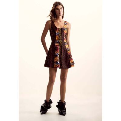 Desigual , Abito a spalline disegnato da Mr. Christian Lacroix, Donna, Cotone, Verde, XL GREEN XL Desigual , Abito a spalline disegnato da Mr. Christian Lacroix, Donna, Cotone, Verde, XL GREEN XL