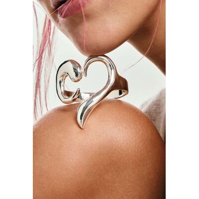 Desigual , bracciale cuore zalio, Nero, U BLACK U Desigual , bracciale cuore zalio, Nero, U BLACK U