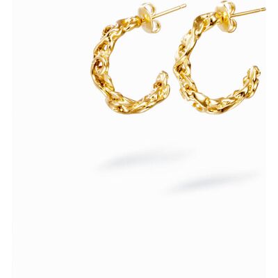 Desigual , Orecchini cerchio placcati oro Zalio, U MATERIAL FINISHES U Desigual , Orecchini cerchio placcati oro Zalio, U MATERIAL FINISHES U