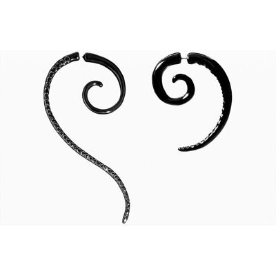 Desigual , Orecchini asimmetrici a spirale, U MATERIAL FINISHES U Desigual , Orecchini asimmetrici a spirale, U MATERIAL FINISHES U