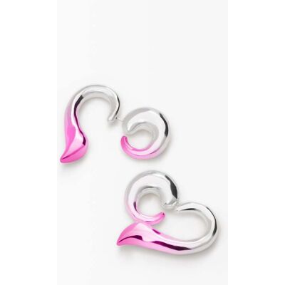 Desigual , Orecchini cuore zalio, U MATERIAL FINISHES U Desigual , Orecchini cuore zalio, U MATERIAL FINISHES U
