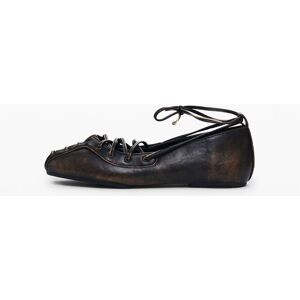 Desigual , SCARPA PIATTA NERA, Donna, Poliuretano, Nero, 37 BLACK 37 Desigual , SCARPA PIATTA NERA, Donna, Poliuretano, Nero, 37 BLACK 37