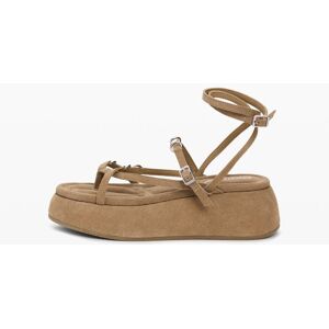 Desigual , Sandalo platform in pelle, Cow Leather, Marrone, 38 BROWN 38 Desigual , Sandalo platform in pelle, Cow Leather, Marrone, 38 BROWN 38