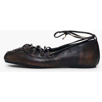 Desigual , SCARPA PIATTA NERA, Donna, Poliuretano, Nero, 38 BLACK 38 Desigual , SCARPA PIATTA NERA, Donna, Poliuretano, Nero, 38 BLACK 38