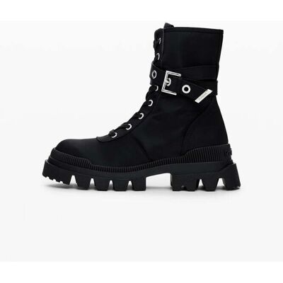 Desigual , Stivale militare, Donna, Poliammide, Nero, 36 BLACK 36 Desigual , Stivale militare, Donna, Poliammide, Nero, 36 BLACK 36