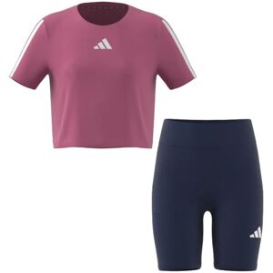 Tuta sportiva rosa Adidas per bambini - JG Tr-es 3S Set - Comoda e Sportiva Tuta sportiva rosa Adidas per bambini - JG Tr-es 3S Set - Comoda e Sportiva