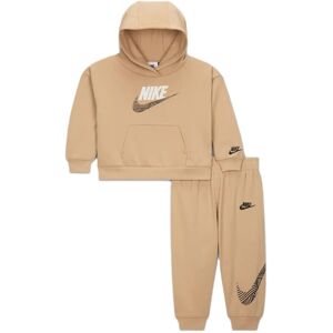 Nike Tuta Itz Oversize French Terry Beige 6-7 Anni Nike Tuta Itz Oversize French Terry Beige 6-7 Anni