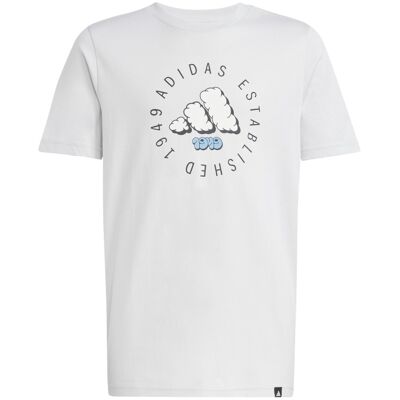 T-shirt grafico in cotone 100% Adidas - Maglietta casual T-shirt grafico in cotone 100% Adidas - Maglietta casual