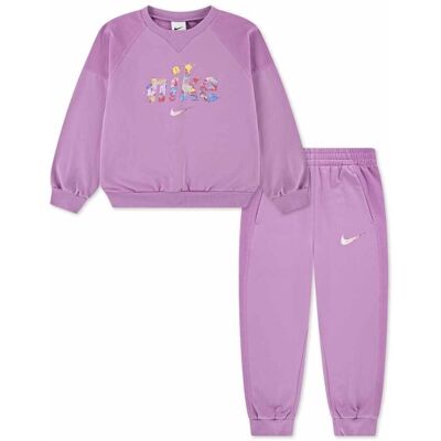 Nike Tuta E1d1 Graphic French Terry Viola 4-5 Anni Nike Tuta E1d1 Graphic French Terry Viola 4-5 Anni