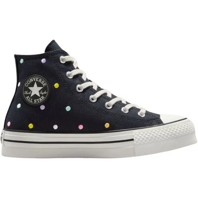 Converse Scarpe Chuck Taylor All Star Eva Lift Kids Vintage Nero Bianco 27 Converse Scarpe Chuck Taylor All Star Eva Lift Kids Vintage Nero Bianco 27