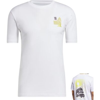 T-shirt Adidas Jet Set Camper Graphic Bianco - Casual T-shirt Adidas Jet Set Camper Graphic Bianco - Casual