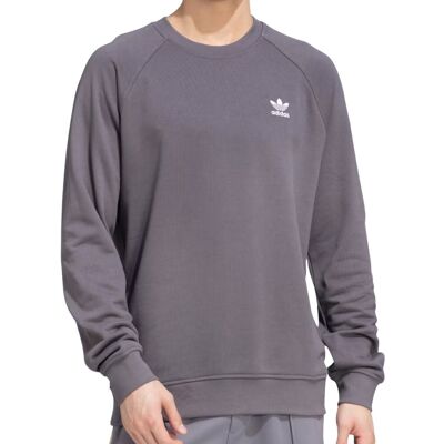 Adidas Felpa Trefoil Essentials French Terry Grigio XL Adidas Felpa Trefoil Essentials French Terry Grigio XL