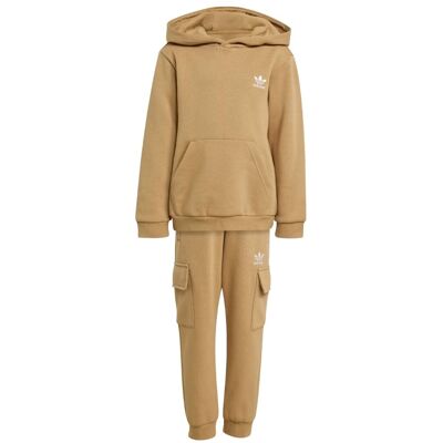 Adidas Tuta Cappuccio Cargo Originals Kids Beige 7-8 Adidas Tuta Cappuccio Cargo Originals Kids Beige 7-8