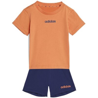 Adidas Tuta 160 Linear Inf Arancione Blu 9-12 Mesi Adidas Tuta 160 Linear Inf Arancione Blu 9-12 Mesi