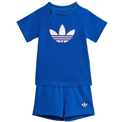Adidas Tuta Trefoil Inf Blu 12-18 Mesi Adidas Tuta Trefoil Inf Blu 12-18 Mesi