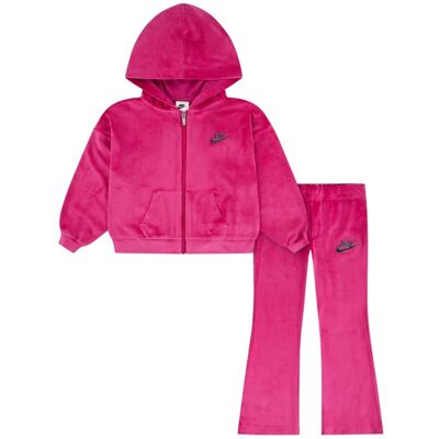Nike Tuta Velour Flare Leggings Girls Fucsia 6-7 Anni Nike Tuta Velour Flare Leggings Girls Fucsia 6-7 Anni