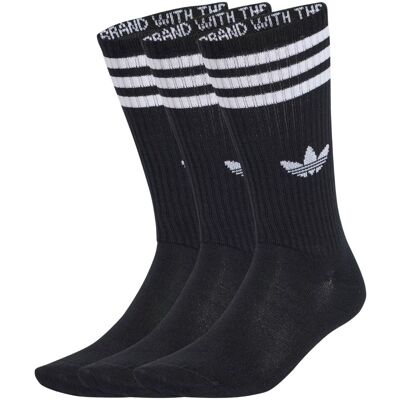 Adidas Calzini 3-Stripes High 3 Paia Nero E Bianco 34-36 Adidas Calzini 3-Stripes High 3 Paia Nero E Bianco 34-36