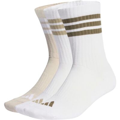 Adidas Calzini Essential 3 Stripes Cushioned Sportswear Polpaccio 3 Paia Bianco Beige M Adidas Calzini Essential 3 Stripes Cushioned Sportswear Polpaccio 3 Paia Bianco Beige M