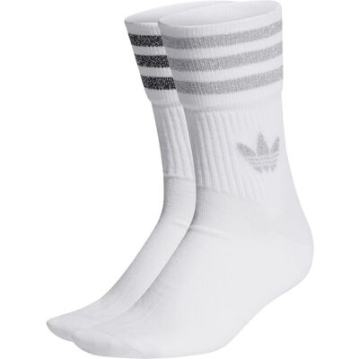 Calze a Mezza Coscia con Glitter adidas - Bianco - Calze Calze a Mezza Coscia con Glitter adidas - Bianco - Calze