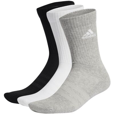 Adidas Calzini Cushioned Crew 3 Paia Nero, Bianco E Grigio 46-48 Adidas Calzini Cushioned Crew 3 Paia Nero, Bianco E Grigio 46-48