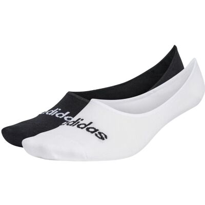 Adidas Calzini Fantasmini Thin Linear Ballerina 2Paia Bianco E Nero 40-42 Adidas Calzini Fantasmini Thin Linear Ballerina 2Paia Bianco E Nero 40-42
