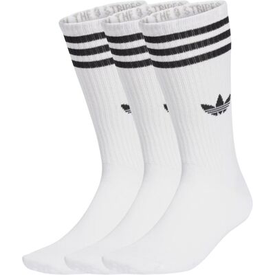 Adidas Calzini 3-Stripes High 3 Paia Bianco E Nero 43-45 Adidas Calzini 3-Stripes High 3 Paia Bianco E Nero 43-45