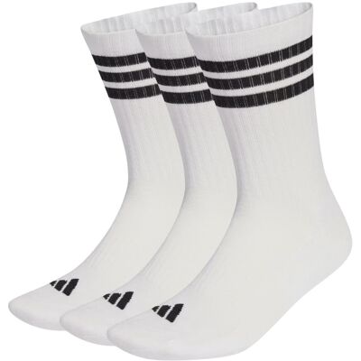 Adidas Calzini Essentials Polpaccio 3Paia Bianco Nero S Adidas Calzini Essentials Polpaccio 3Paia Bianco Nero S