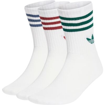 Adidas Calzini Polpaccio 3Paia Bianco Rosso Verde Blu L Adidas Calzini Polpaccio 3Paia Bianco Rosso Verde Blu L