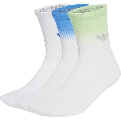 Adidas Calzini Ombre Polpaccio 3Paia Bianco Verde Blu M Adidas Calzini Ombre Polpaccio 3Paia Bianco Verde Blu M
