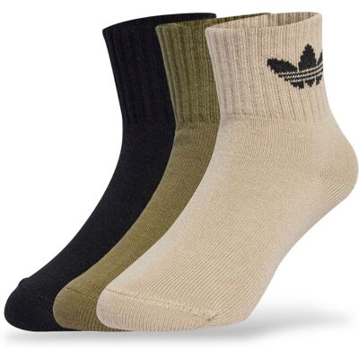 Adidas Calzini Caviglia Bambini Nero Verde Khaki Beige XS Adidas Calzini Caviglia Bambini Nero Verde Khaki Beige XS