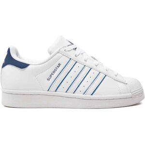 Adidas Scarpe Superstar J Bianco/Blu P/E 2024 IE0268 38 Adidas Scarpe Superstar J Bianco/Blu P/E 2024 IE0268 38