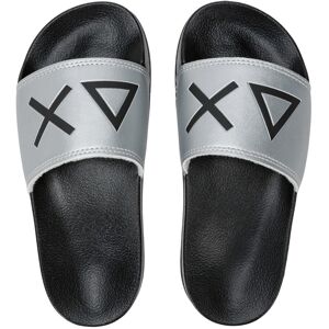 Sun68 Ciabatte Boy's Slippers Logo Argento E Nero 35 Sun68 Ciabatte Boy's Slippers Logo Argento E Nero 35