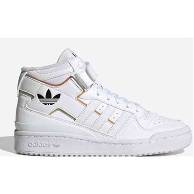 Adidas Scarpe Forum Mid J Bianco P/E 2023 Hq6844 37 1-3 Adidas Scarpe Forum Mid J Bianco P/E 2023 Hq6844 37 1-3