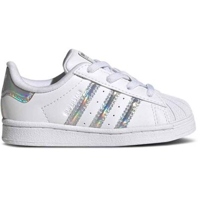 Adidas Scarpe Superstar EL I Bianco/Argento A/I 2023 IG0259 23 Adidas Scarpe Superstar EL I Bianco/Argento A/I 2023 IG0259 23