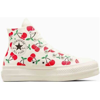 Converse Scarpe Chuck Taylor All Star Lift Platform Cherries Bianco/Rosso P/E 2024 A08096C 37.5 Converse Scarpe Chuck Taylor All Star Lift Platform Cherries Bianco/Rosso P/E 2024 A08096C 37.5