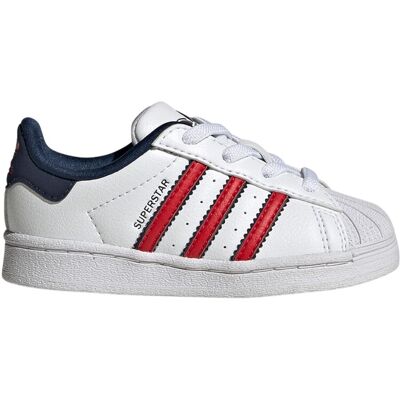 Adidas Scarpe Superstar I 2023 IG0260 Bianco Blu E Rosso 25 Adidas Scarpe Superstar I 2023 IG0260 Bianco Blu E Rosso 25
