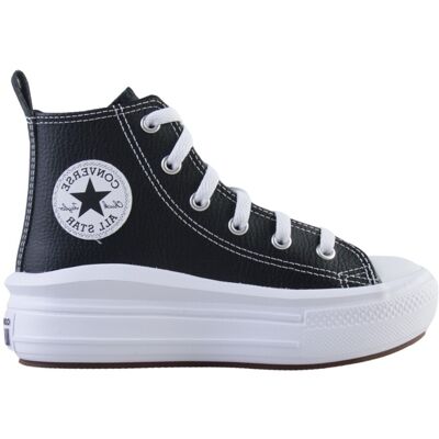 Converse Scarpe Chuck Taylor All Star Move Hi Junior Nero 31 Converse Scarpe Chuck Taylor All Star Move Hi Junior Nero 31