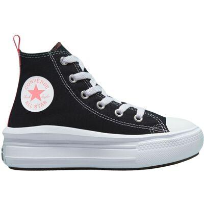 Converse Scarpe Chuck Taylor All Star High Platform Kids Nero Rosa Bianco 31 Converse Scarpe Chuck Taylor All Star High Platform Kids Nero Rosa Bianco 31