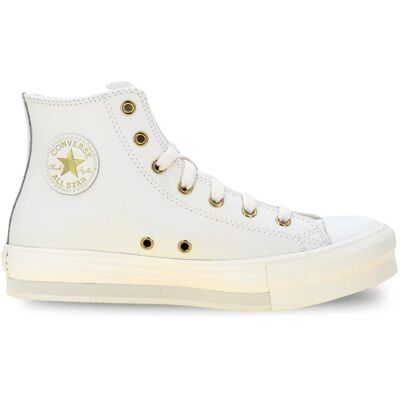 Converse Scarpe Chuck Taylor All Star Eva Ragazzi Bianco Ed Oro 37.5 Converse Scarpe Chuck Taylor All Star Eva Ragazzi Bianco Ed Oro 37.5