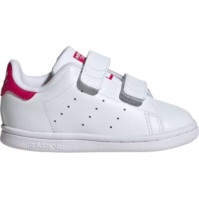 Adidas Scarpe Stan Smith CF I Kids Bianco e Rosa 21 Adidas Scarpe Stan Smith CF I Kids Bianco e Rosa 21