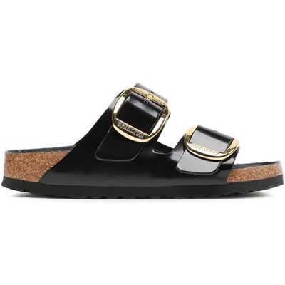 Birkenstock Arizona Big Buckle Natural Leather High Shine Black 37 Birkenstock Arizona Big Buckle Natural Leather High Shine Black 37