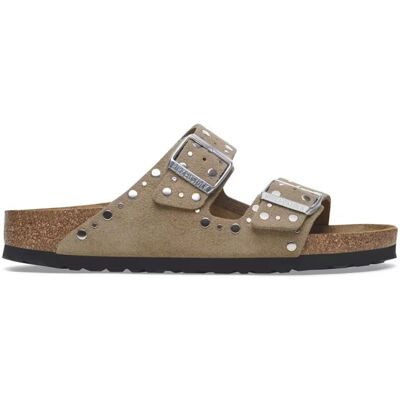 Birkenstock Sandali Arizona Rivet Taupe Suede Marrone 35 Birkenstock Sandali Arizona Rivet Taupe Suede Marrone 35