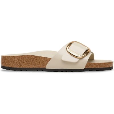 Birkenstock Ciabatta Madrid Stretta Big Buckle Hex W Shine Oyster Bianco 41 Birkenstock Ciabatta Madrid Stretta Big Buckle Hex W Shine Oyster Bianco 41